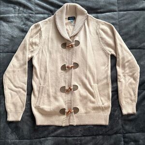 Andy & Evan Beige Toggle Sweater